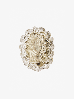 Camilla Wall / Ceiling Small Oval Flush Mount with Murano Glass Diffuser 