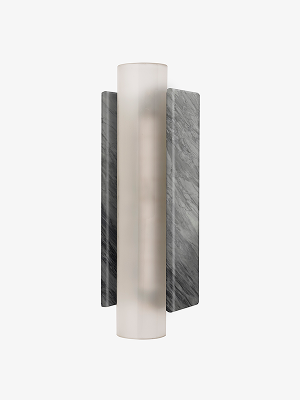 Enzo Small Wall Mounted Single Sconce in Prunella