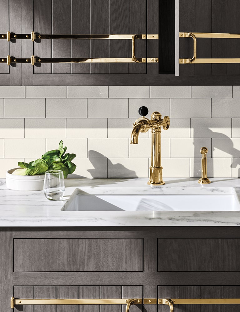 Solidly built, our Regulator, Canteen and On Tap faucets bring unique functional characteristics and powerful silhouettes to a kitchen.