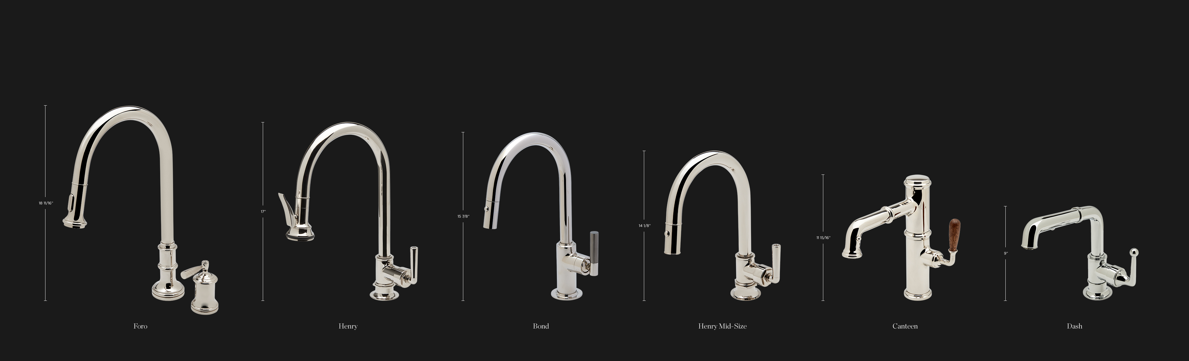 Stunning kitchens come in all sizes. Our integral pull spray assortment makes it easy to find the exact scale you need.